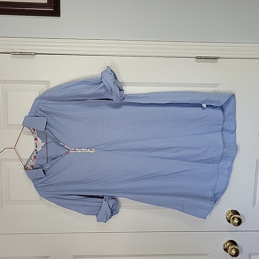 Vintage Victoria's Secret Tunic Size XL in Chambray Blue